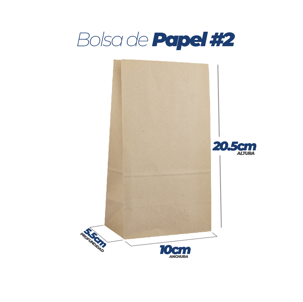 Bolsa de Papel No.2 500pc