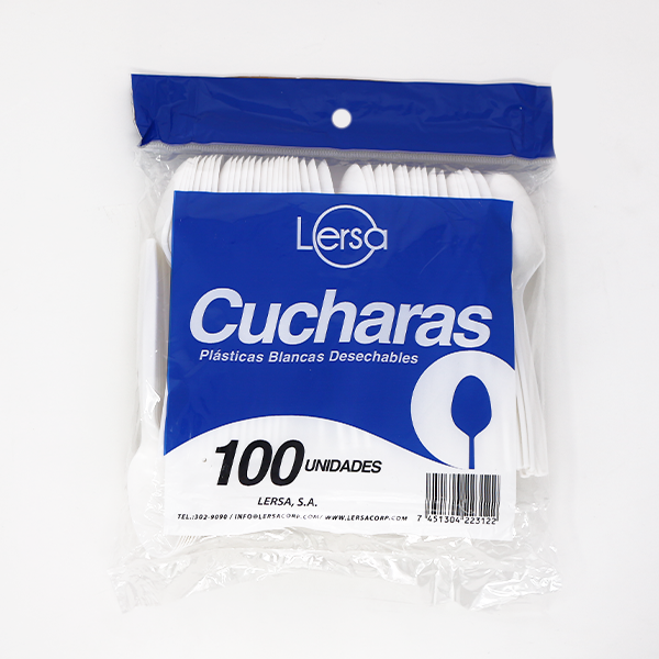 [603B-10X100] TEASPOON RETAIL PACK 100pc*10Bags (WHITE)