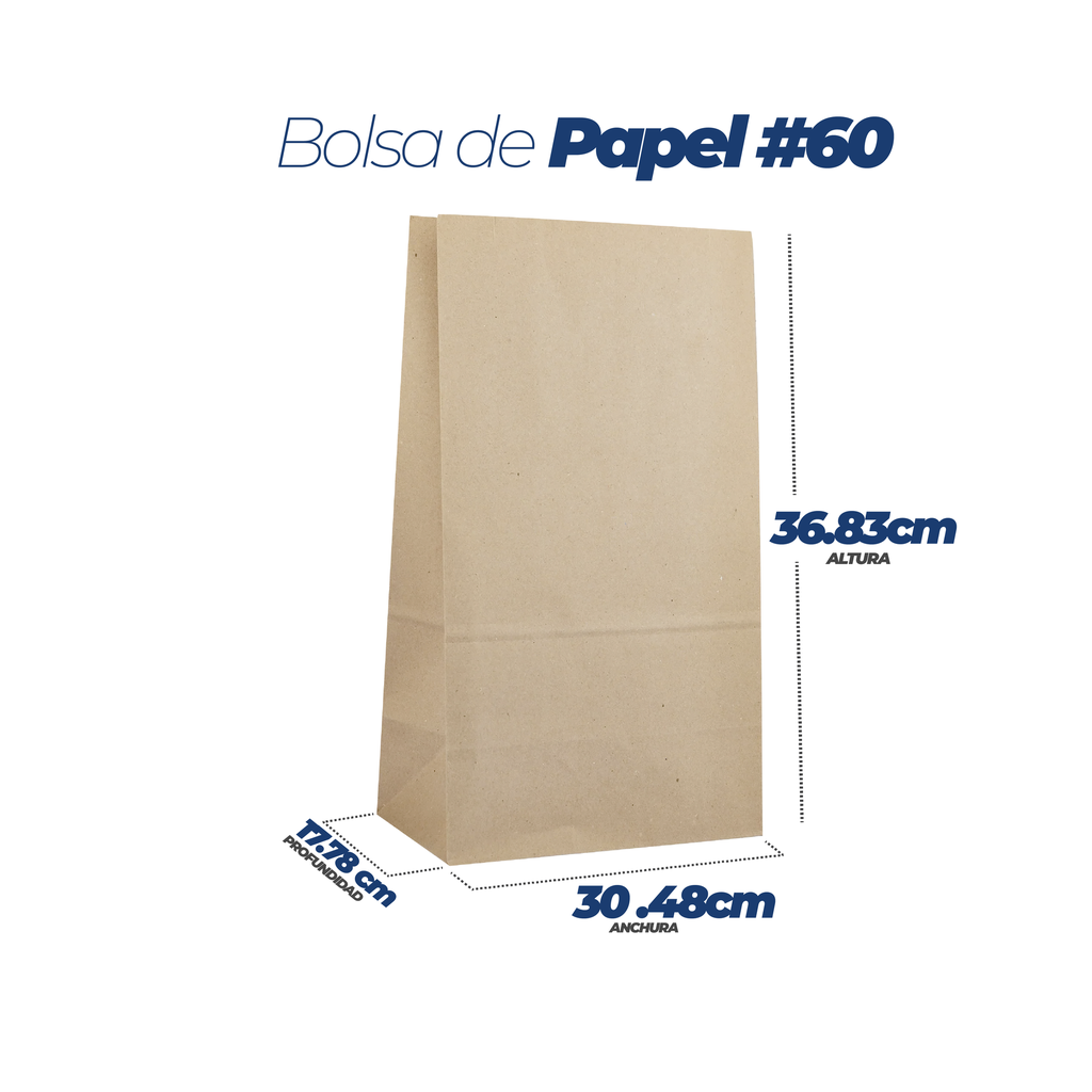 Bolsa de Papel No.60 500pc